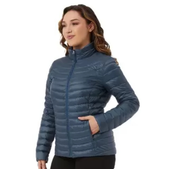 32 Degrees Ladies Down Jacket Lightweight ORION BLUE Water resistant NEW - Picture 1 of 5